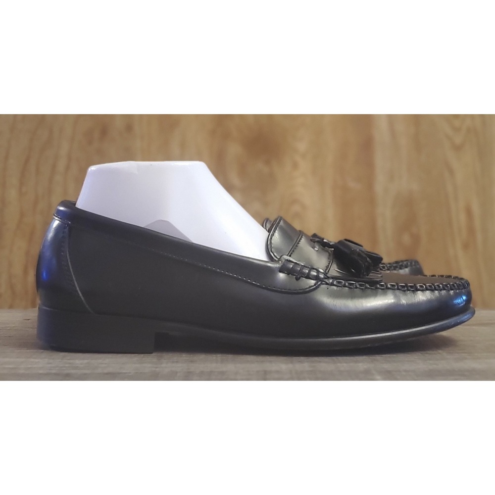 Bert Pulitzer Tassel‎ Kiltie Slip On Loafer Dress Shoes Mens Size 8.5 Black